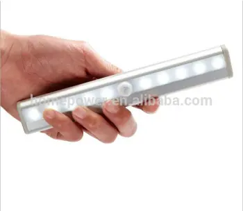 Motion sensor LED wardrobe rails light with battery