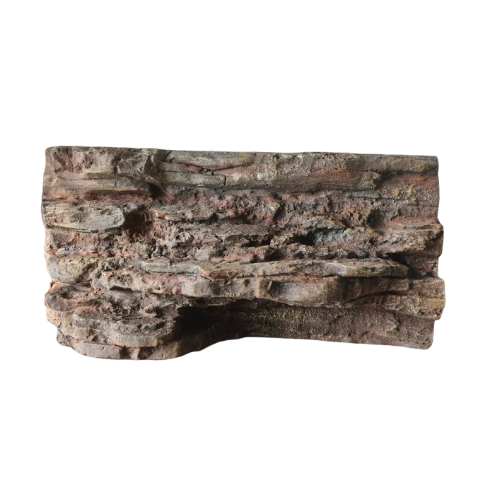 Painel de cenário de camadas de rocha de gabinete de répteis