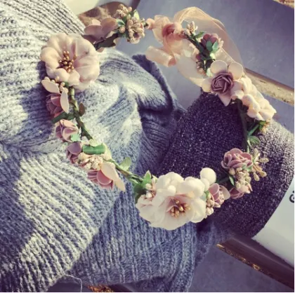 Hat accessories Headwear The seaside resort simulation flower bridesmaid decoration