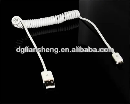 New products colorful usb data cable spring line