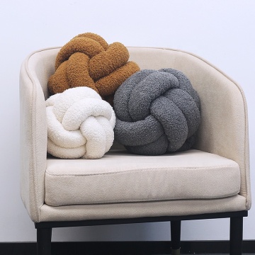 Καλύτερη ποιότητα FLOCKY 2 Tube Boucle κόμβο Ball Διακοσμητικό καναπέ μαξιλάρι