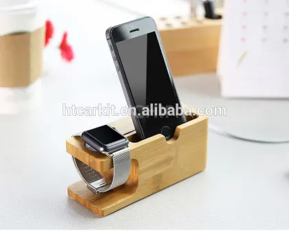 2016 Newest Stand Wood Charger Holder for Apple Watch desktop