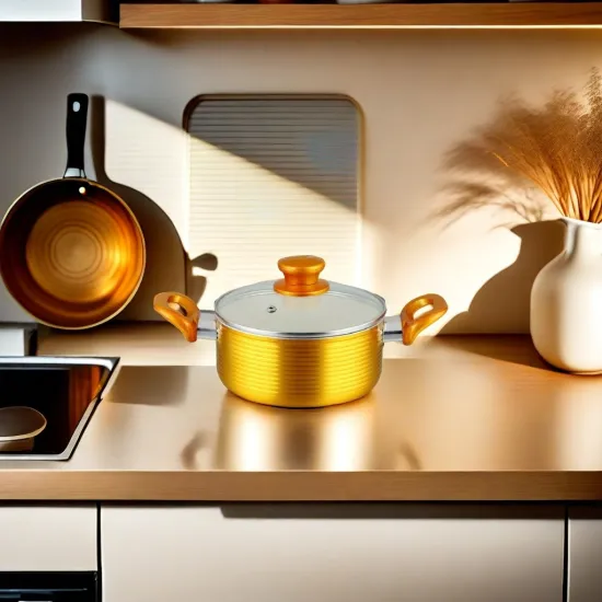 OEM Durable Aluminum Non-Stick Soup Pot for Cooking and Stewing