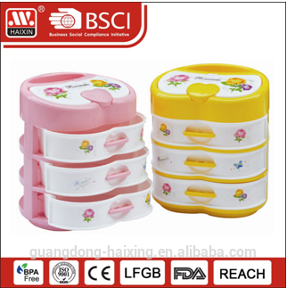 Colorful plastic storage box(4 layer)