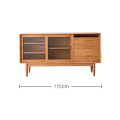 Nordic Sideboard บ้านไม้เนื้อแข็งบริสุทธิ์เรียบง่ายทันสมัย