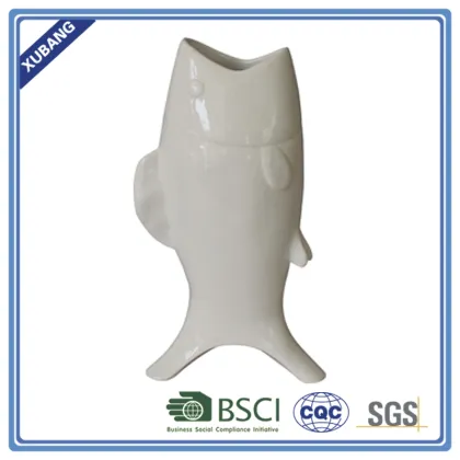 poly resin Fish vase
