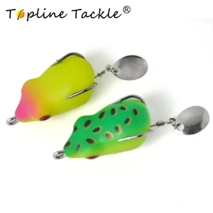 5pcs/Lot Frog Lure Fishing Lures Soft Artificial Fishing Bait Topwater Wobbler Bait For Pike Snakehead Soft Bait