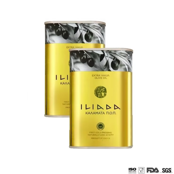 DADI Square Narrow 500ml Olive Oil Tin Container