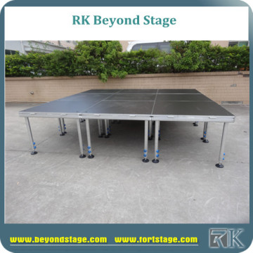 Portable stage adjustable for pub / bar