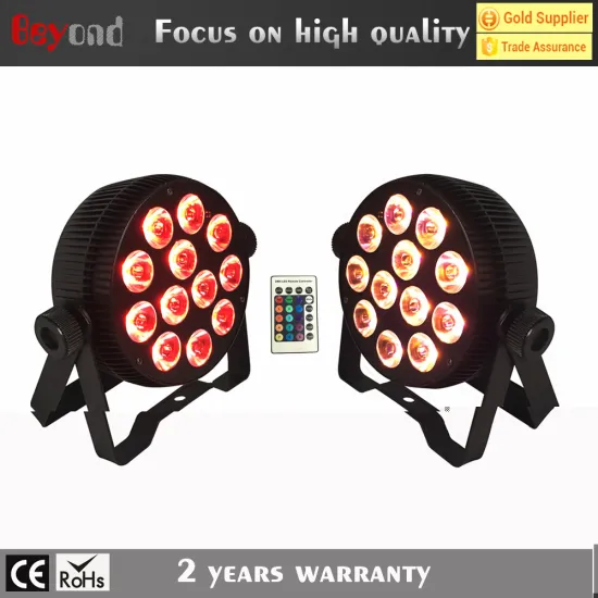 2 years Warranty stage light 12x4in1/5in1/6in1 led mini par can with IR remote control