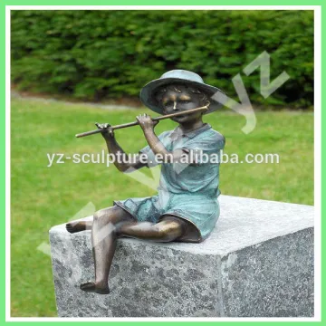 garden beautiful life size bronze children sculpture of sitting girl