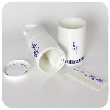 J459 Good selling plastic wash gargle travel cup/portale toothbrush cup