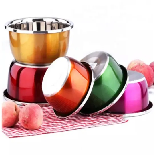 Stainless Steel Salad Bowl Set