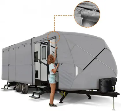 Accessories Deluxe 4 Layers Travel Trailer RV Cover