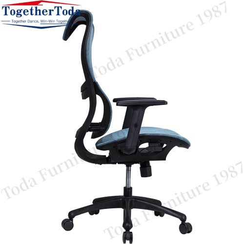 Comfortable Chair Blue Modern Office Mesh Chair Ergonomic Mesh Chair Manufactory