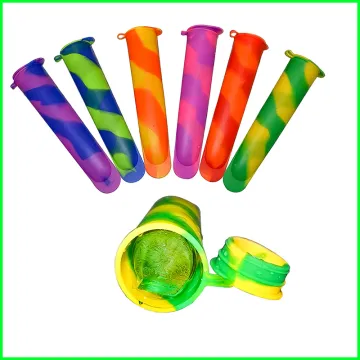 Hot Reusable Silicone Ice Pop Molds with Lid