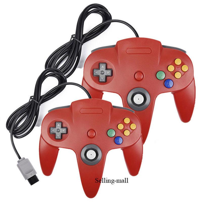 N64 Controller Joystick Gamepad Long Wired For Classic Nintendo-64 Console Games