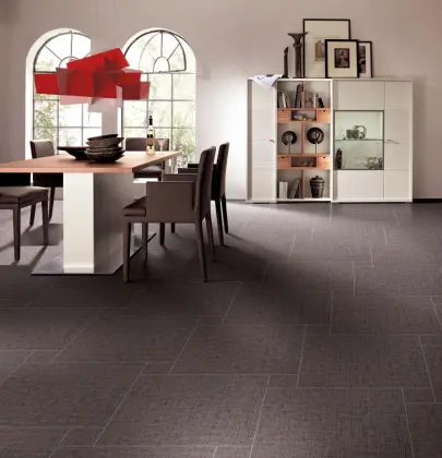 Gray Brocade Rustic Porcelain Floor Tile
