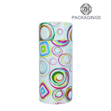 Custom cheap white paper apparel tube packaging