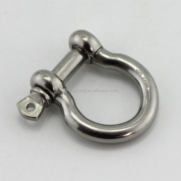 Disesuaikan G2130 G209 Stainless Steel Bow Shackles dengan skru PIN: 304 &amp; 316 gred