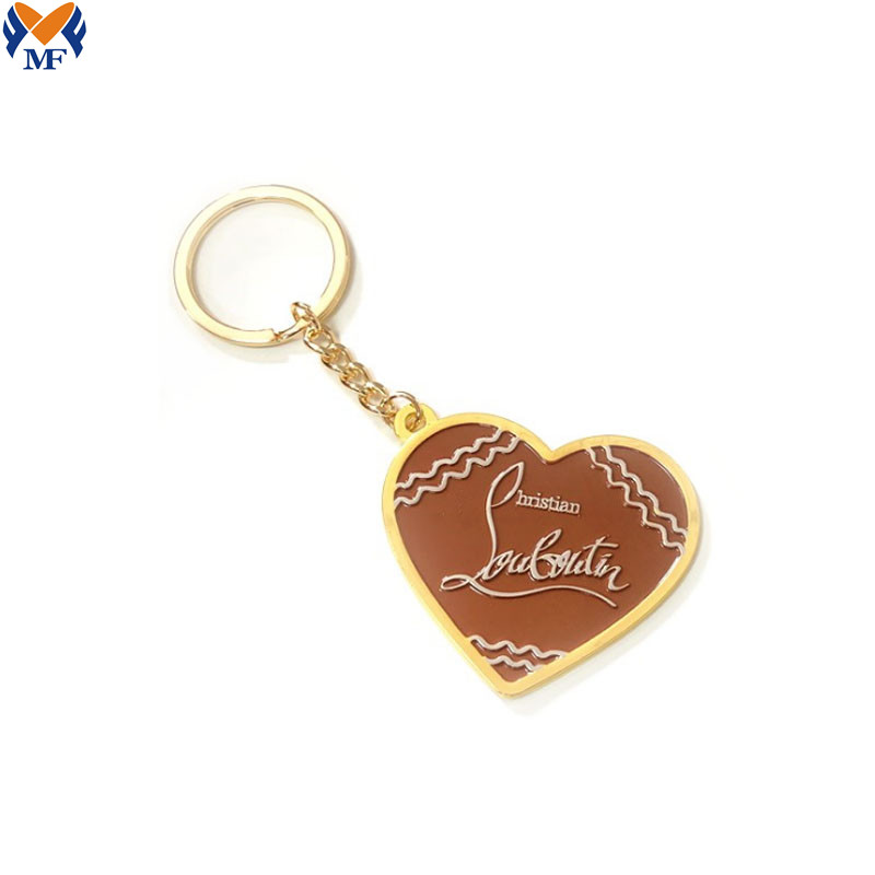 Enamel Heart Keychain