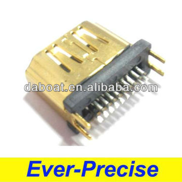 Gold plated HDMI male terminal connector