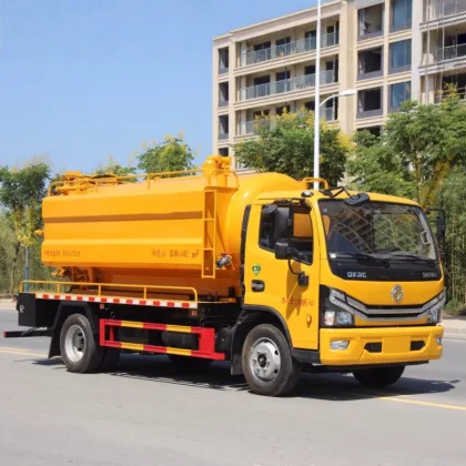 Vacuum sludge suction urban pipeline digging vehicle