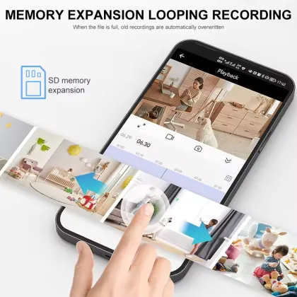 1080P Wireless Home Security Camera with Night Vision and 2-Way Audio