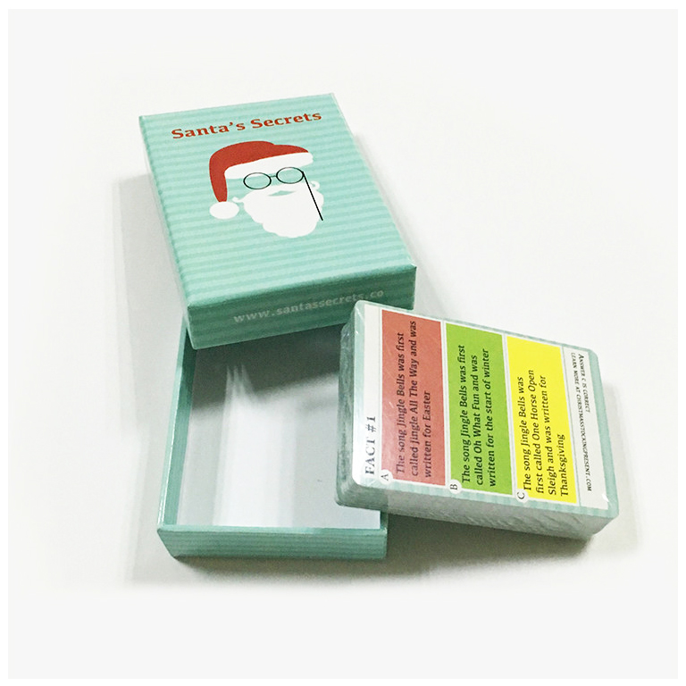 Top Sale Custom Design Paper Print Poker Playing Cards Tarot Decks of Cards With Lid and Bottom Boxes