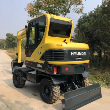 Used Hyundai 60W-9 Excavator - 6 Ton Second Hand Wheel Excavator in Good Condition with CE/EPA Certification