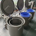 Basket type fruit and vegetable bubbling washing machine