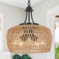 Coastal Chandelier Large Farmhouse Boho Light Fixture