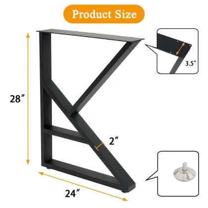 Metal Table Legs Heavy Duty Furniture Legs