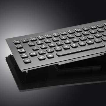 Black panel mounted Metal keyboard