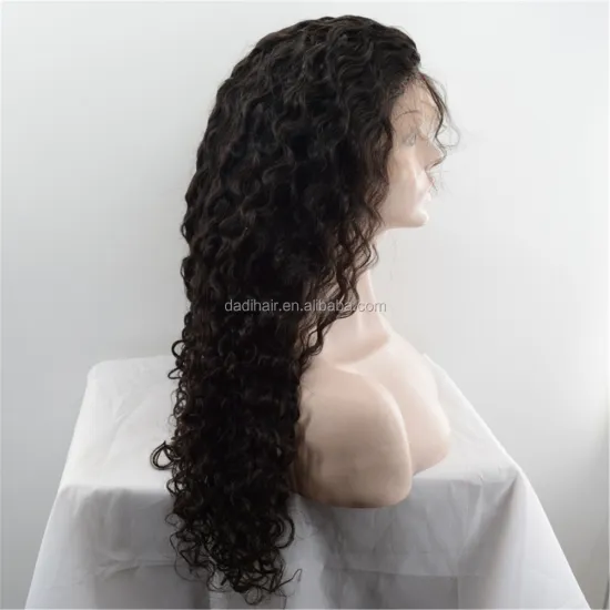 Affordable price front lace wig human hair 150% density 100% virgin Brazilian hair curly wig