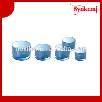 Plastic round face cream jars