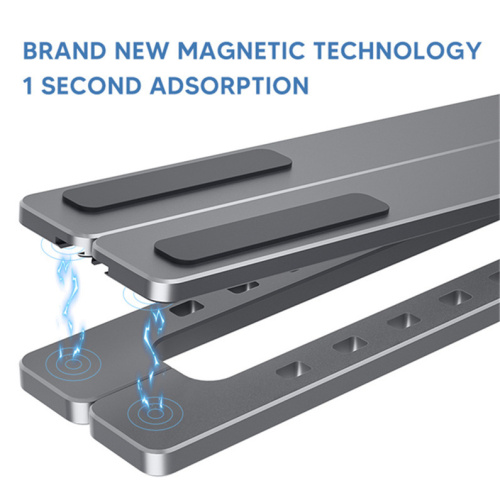 Suporte dobrável ajustável de alumínio flexível e dobrável para laptop