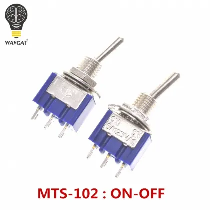ON-OFF-ON 3 6 9 Pin Position Mini Latching Toggle Switch - MTS-103/MTS-203/MTS-303 (6A/3A)