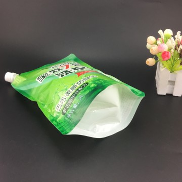 Custom Eco-friendly 2L washing powder standing nozzle bag