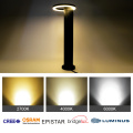 Fekete alumínium táj fűnyelv LED Bollard Lights
