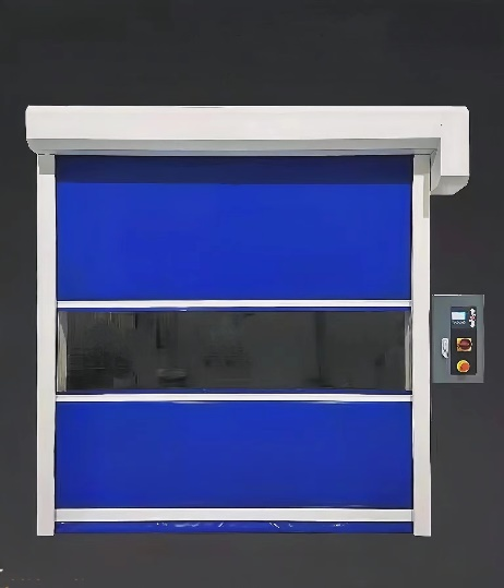 Freezer steel high speed rolling door