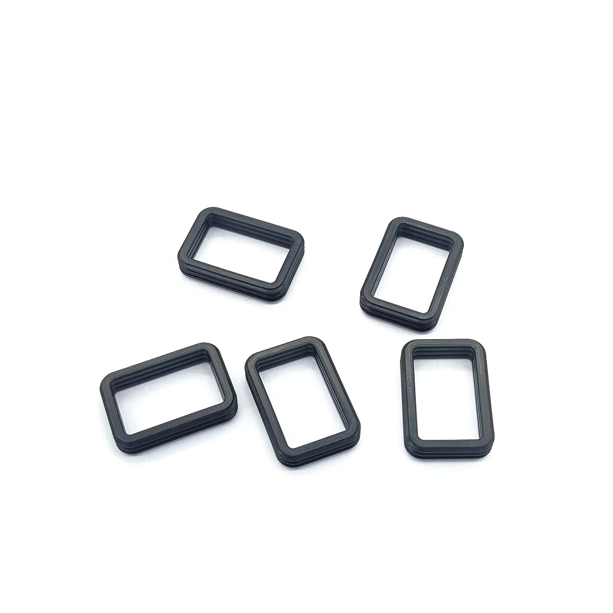 China Factory Custom Rubber Part NBR FKM EPDM NR CR Silicone Gasket Sealing Square Rubber Seal