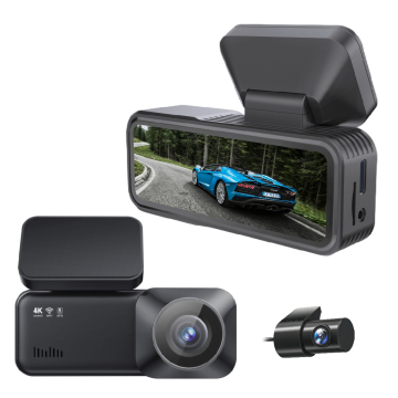 Dual Lens 4K+1080P WiFi Dash Cam with G-Sensor