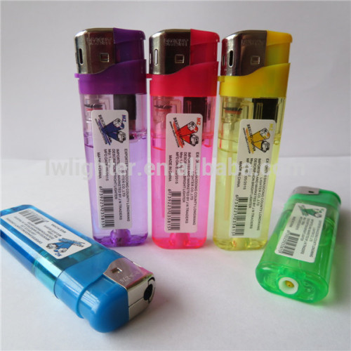 Transparent High Quality Plastic Electronic Refillable Gas Lighter