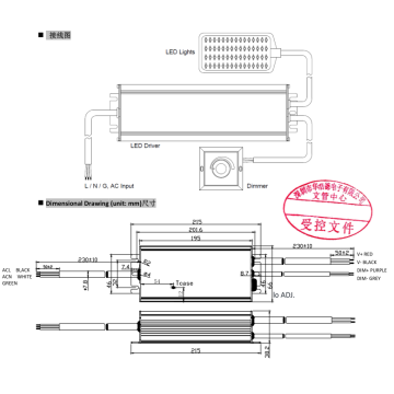 Controlador UL Linear High Bay Light LED