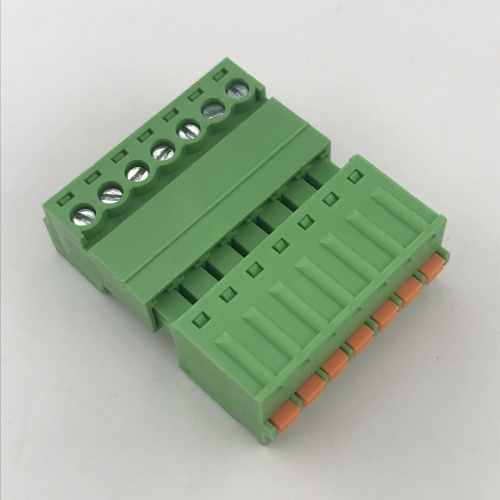 3.81mm pitch 7 pin spring pluggable terminal block