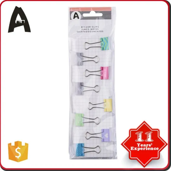 Hot selling factory directly customized binder clips