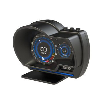 Smart Car HUD: OBD2+GPS Display with Security Alarm and Engine Monitoring