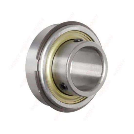 7610DLG Size 15.875x44.45x27.73 mm HXHV Chrome Steel Insert Deep Groove Ball Bearing With Set Screws and Snap Ring