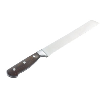 Coltello da pane con manico in legno pakka